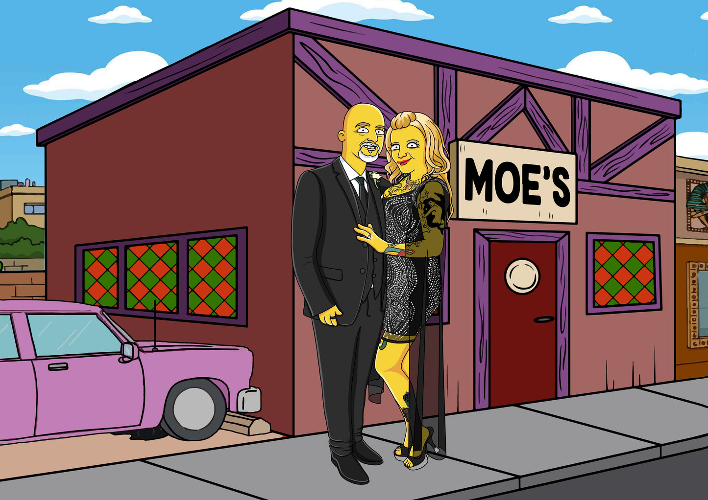 Custom Simpsons Portrait