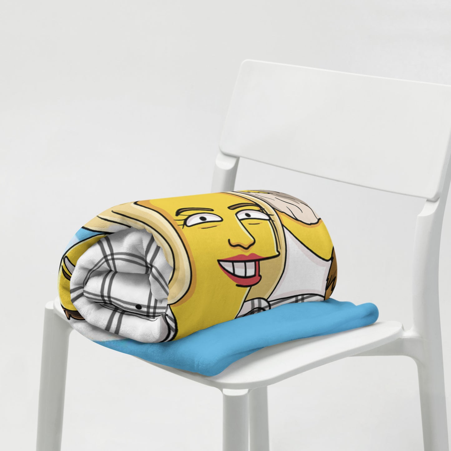 Custom Simpsons Throw Blanket