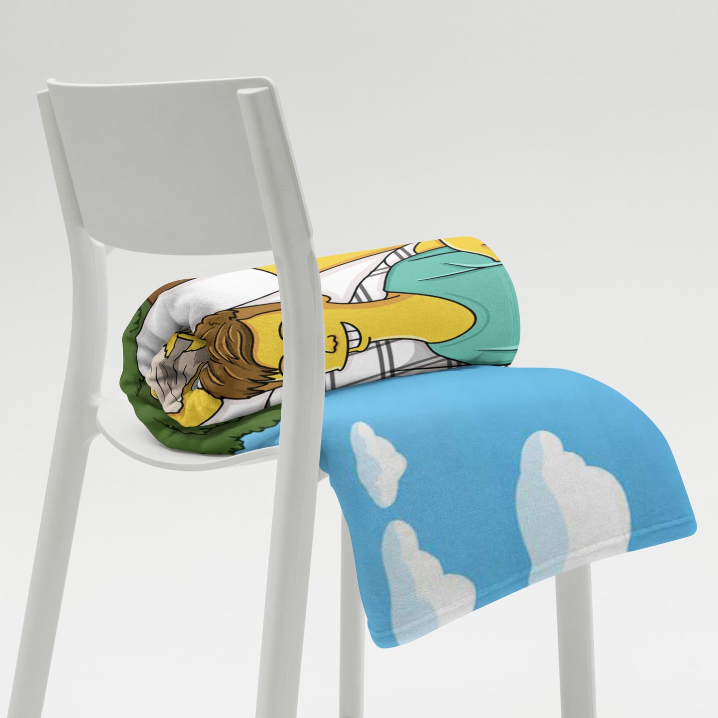 Custom Simpsons Throw Blanket