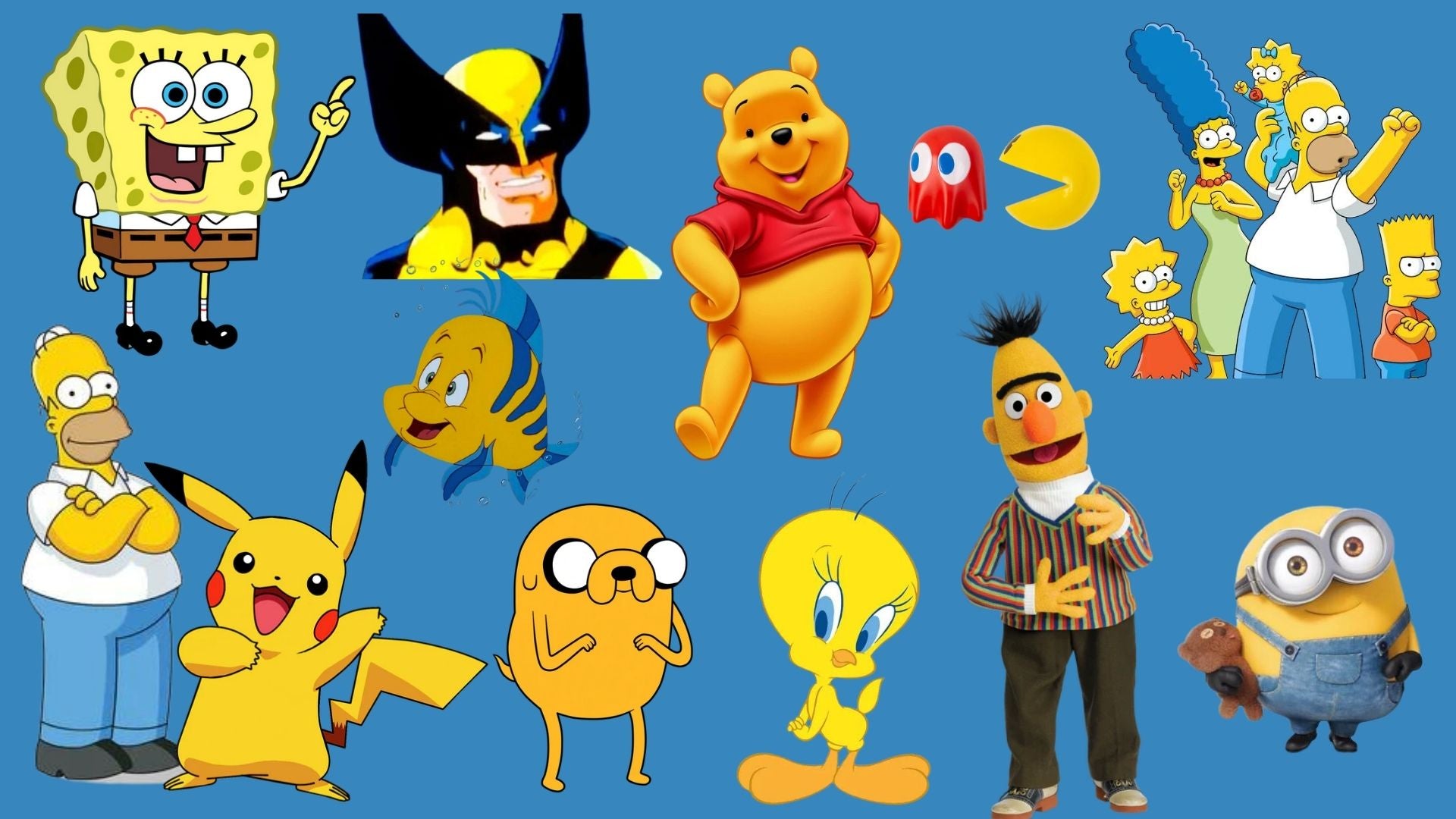 Get to Know the Most Popular 12 Yellow Cartoon Characters – Simpsonize Me