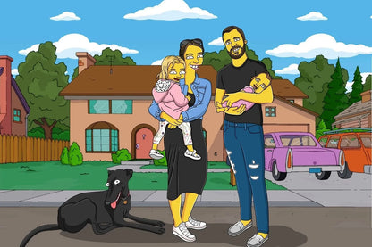 Custom Simpsons Portrait